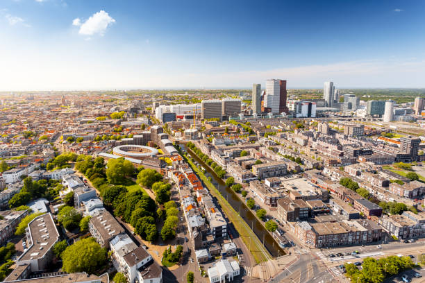 The Hague Panorama The Hague Panorama from above, seat of the Dutch government the hague stock pictures, royalty-free photos & images