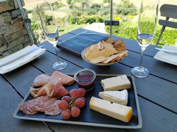 istock Wine and cheese in the vinyard 1210399845