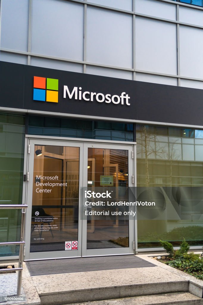 Exterior View Of The Microsoft Building Stock Photo Download Image