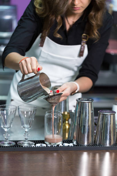 istock Professional bartender is preparing a non-alcoholic cocktail. 1210402518