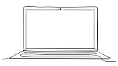 laptop-computer-kontinuierliche-linie-ku