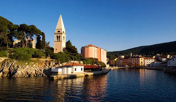 Veli Losinj is the second largest town on the island Losinj, Croatia.