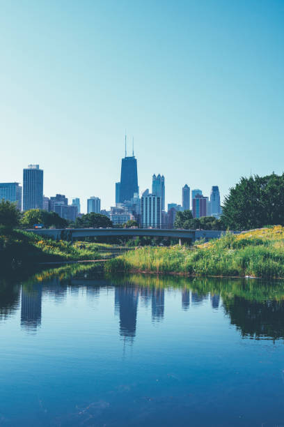 istock Lincoln park with Chicago skyline IL 1210408938