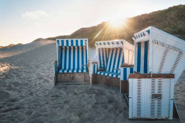 istock Beach chairs on empty beach on Sylt island 1210409142