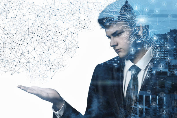 istock The concept of network and connection is artificial intelligence. 1210410157