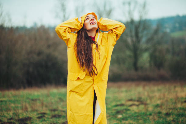 istock Cute girl ready for the rain! 1210410557