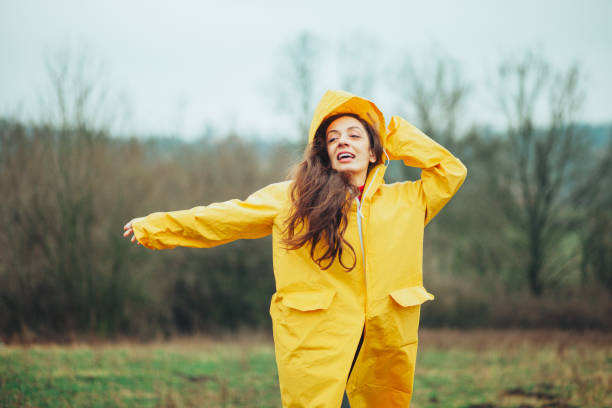 istock Cute girl ready for the rain! 1210410560