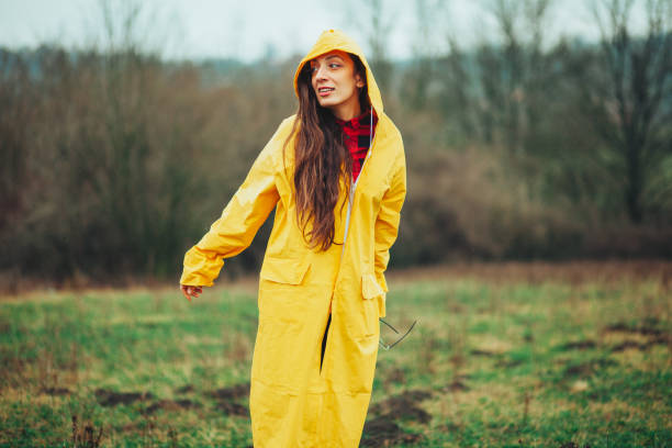 istock Cute girl ready for the rain! 1210411689