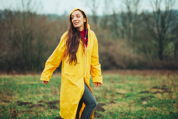 istock Cute girl ready for the rain! 1210411692