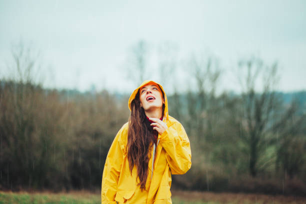 istock Cute girl ready for the rain! 1210411961