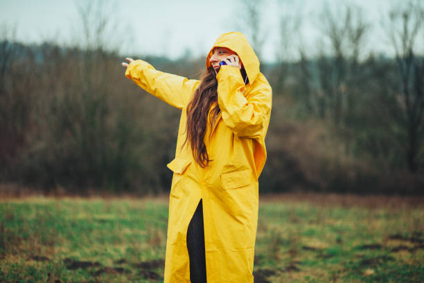 istock Cute girl ready for the rain! 1210411976