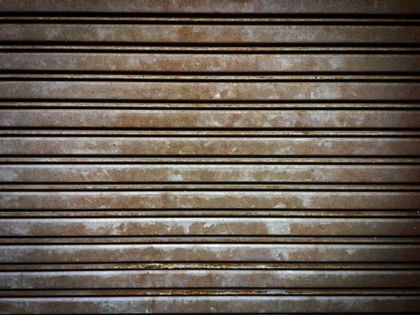 istock Garage door texture background for design with copy space 1210412470