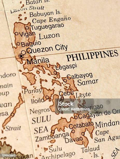 Filippine - Fotografie stock e altre immagini di Baguio City - Baguio City, Carta geografica, Filippine