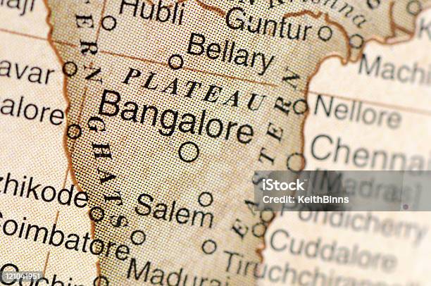 Bangalore - Fotografias de stock e mais imagens de Mapa - Mapa, Bangalore, Índia