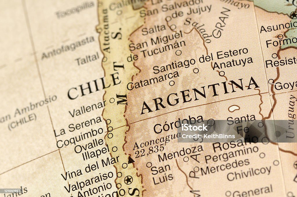 Argentinien und Chile - Lizenzfrei Argentinien Stock-Foto