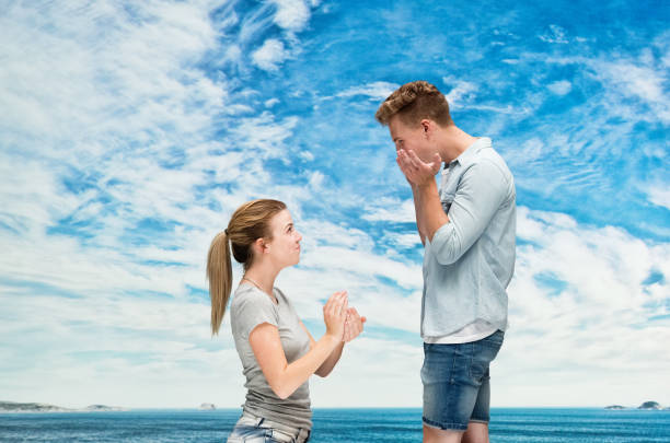 istock Caucasian male wearing t-shirt 1210426497