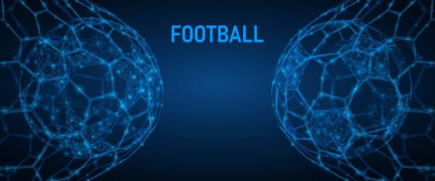 골네트에 축구 공. - soccer international team soccer concepts and ideas built structure stock illustrations