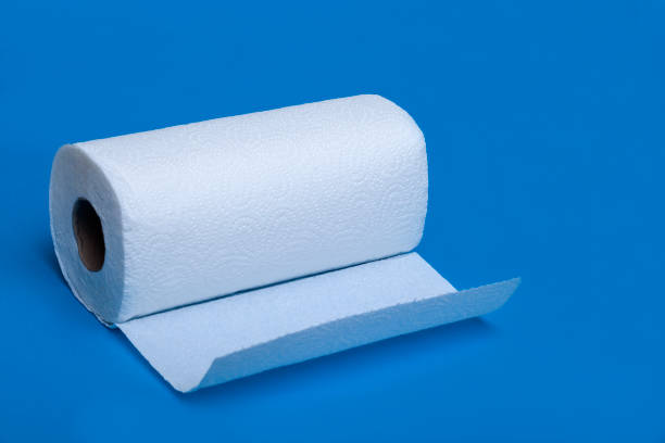 rolls of paper towel on white background rolls of paper towel on white background paper towel photos stock pictures, royalty-free photos & images