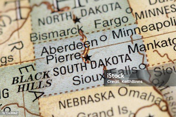 Dakota Del Sur Foto de stock y más banco de imágenes de Mapa - Mapa, Sioux Falls, Dakota del Sur