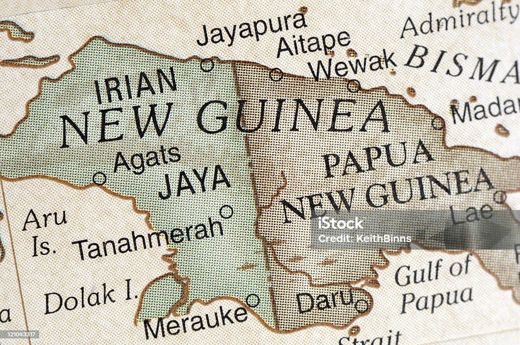 - Nova Guiné - Royalty-free Mapa Foto de stock