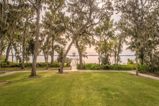 North Florida Riverside Park stock photo