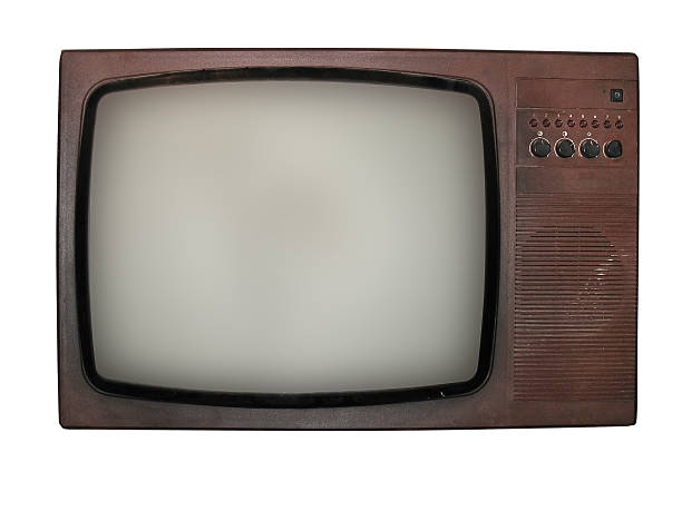 istock old tv isolated over white background 121043657
