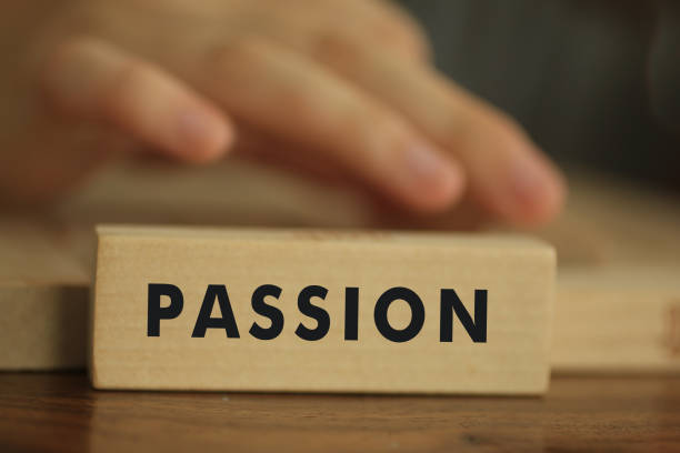 istock Single word on wooden block - Passion. 1210438766