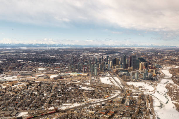 istock Calgary city centre from above in the winter 1210438938