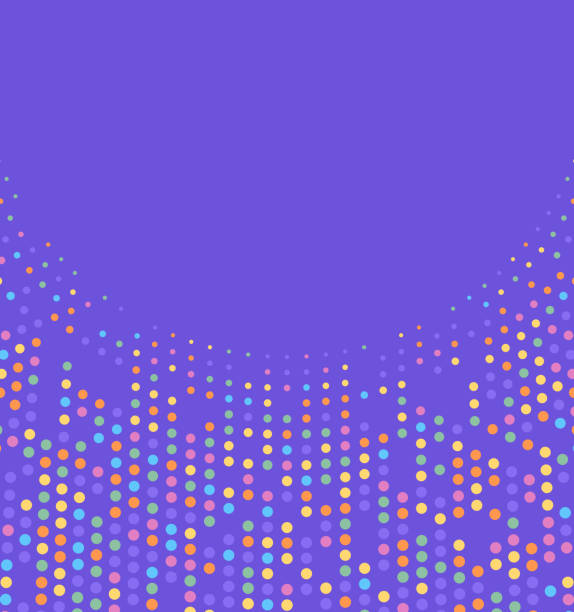 Curve Abstract Dot Background Curve purple abstract dot purple audience stadium background. concave stock illustrations