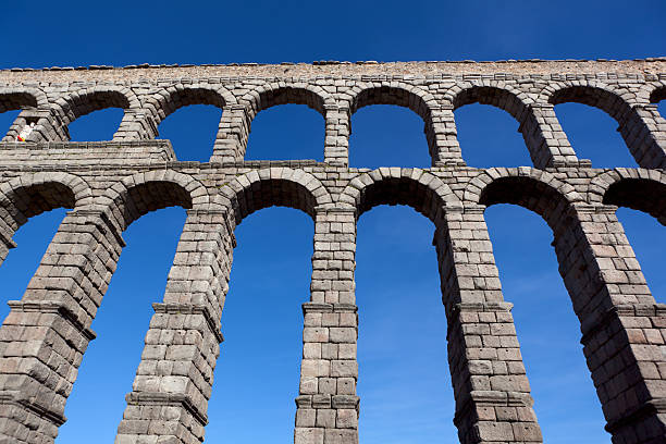istock Roman aqueduct in Segovia, Spain 121045006