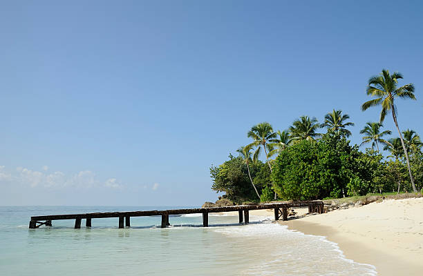 istock Old quay on tropical island 121045272