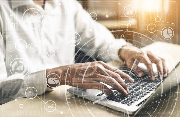 istock Big Data Technology for Business Finance Concept. 1210454574