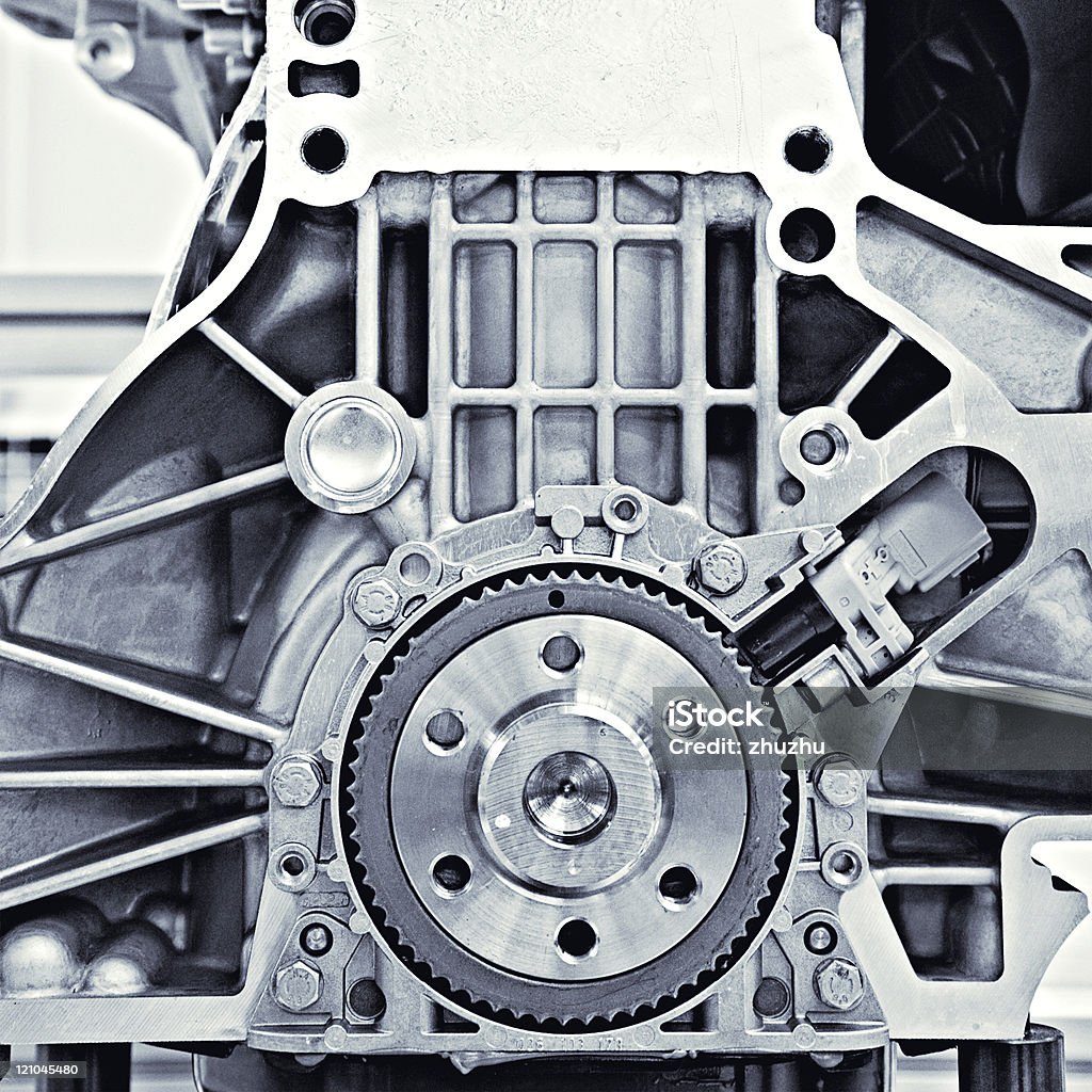 Экипировка в Автомобильный двигатель - Стоковые фото Автомобильный завод роялти-фри