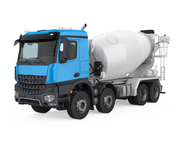 istock Concrete Mixer Truck Isolated 1210466177