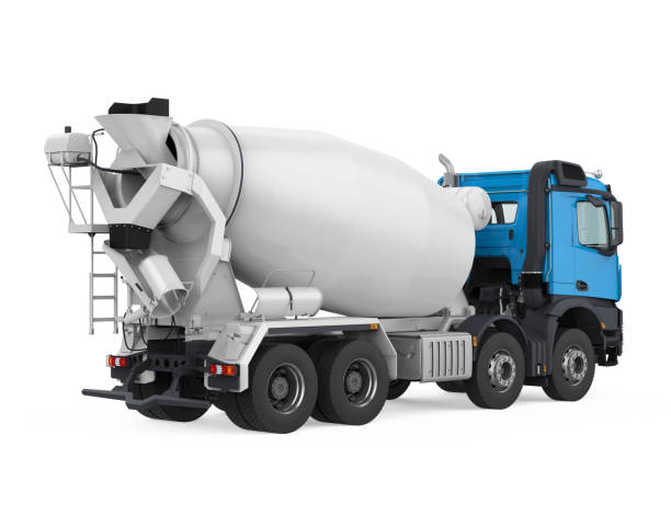 istock Concrete Mixer Truck Isolated 1210466185