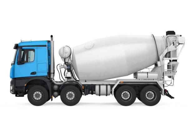 istock Concrete Mixer Truck Isolated 1210466188