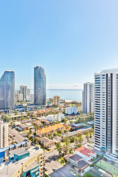 Broadbeach, Gold coast, Australia view of the beach