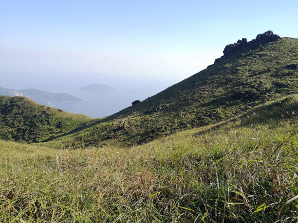 istock Landscape view from Sunset Peak, Lantau, Hong Kong 1210470414