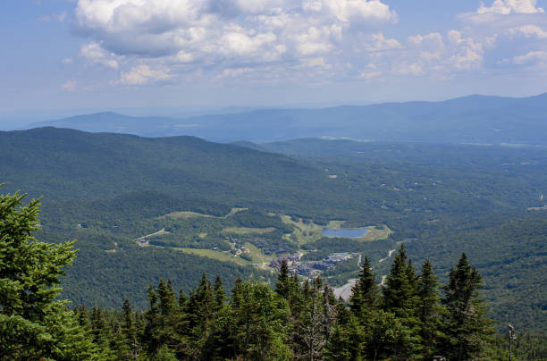 istock Stowe aerial view, Vermont, USA 1210473511