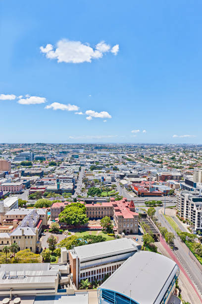 istock Classic city and green trees with roads. 1210475544