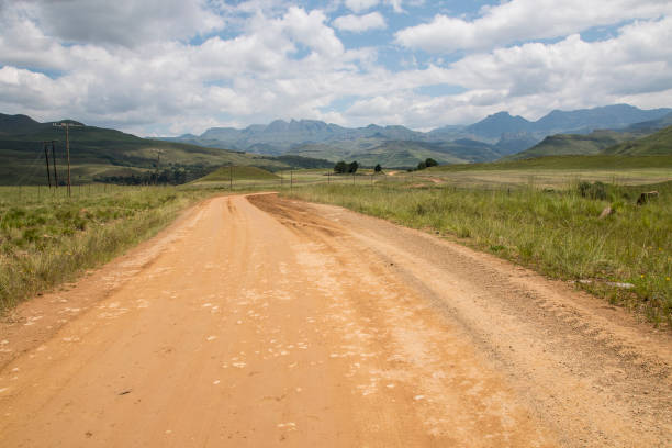 istock Dirt Road Leading into the Mountains 1210477446