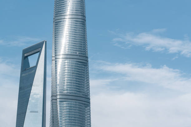 View of Shanghai tower, Shanghai world financial center in Shanghai, China