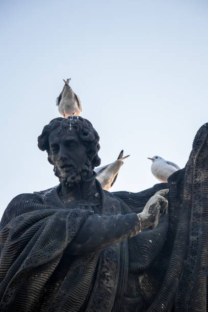 istock Statue on Charles bridge in Prague 1210482097