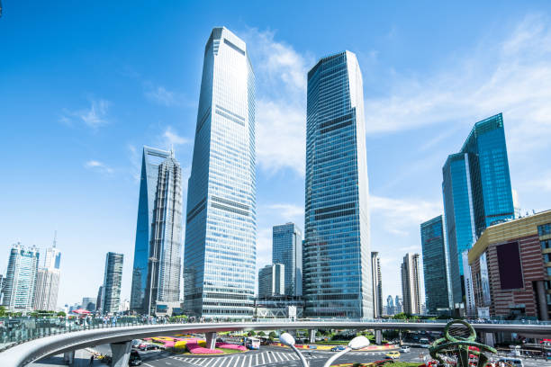 istock Inner city road, Shanghai, China 1210485326