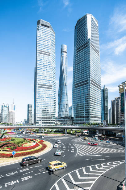 istock Inner city road, Shanghai, China 1210485328
