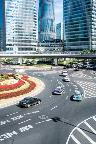 istock Inner city road, Shanghai, China 1210485479