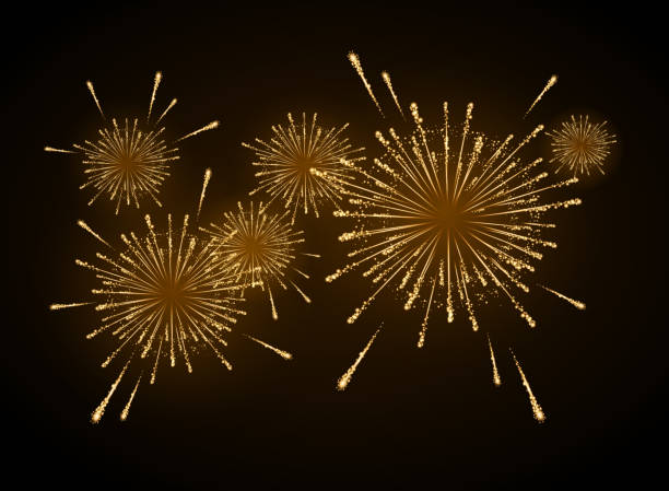 istock Vector colorful holiday firework. Independence day of America 1210485491
