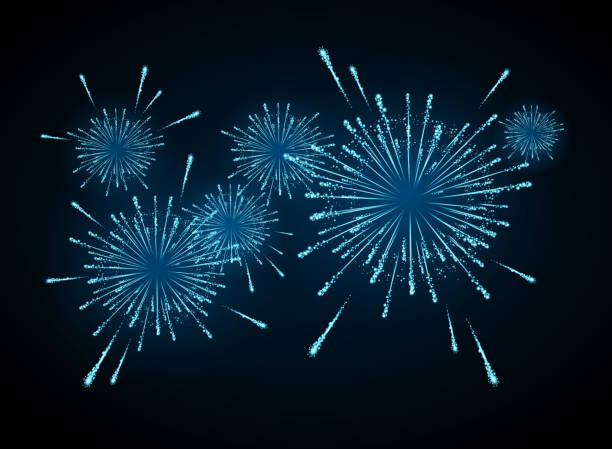 istock Vector colorful holiday firework. Independence day of America 1210485739
