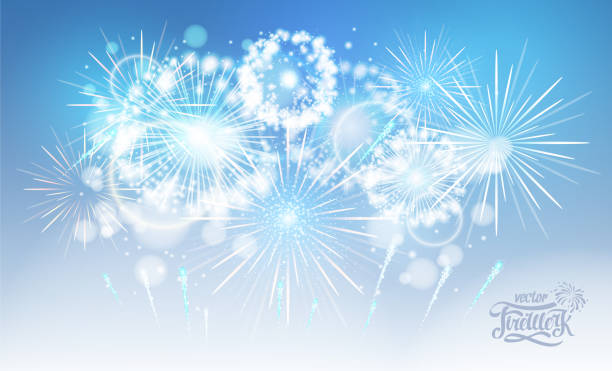 istock Vector colorful holiday firework. Independence day of America 1210485938