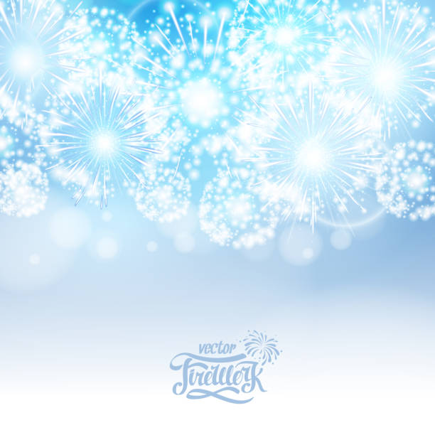 istock Vector colorful holiday firework. Independence day of America 1210485958